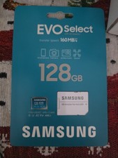 SAMSUNG EVO Select microSDMemory Card  Adapter, 128GB microSDXC, Up-to 160 MB/s