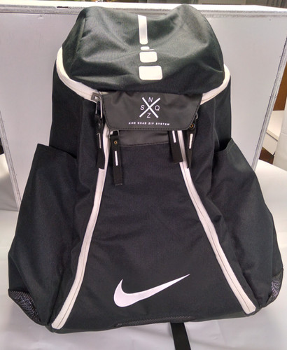 Black Nike Elite Quad Zip Basketball Backpack