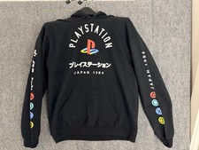Sony Playstation Japan 1994 Hoodie Gamer Gear Vintage Style Black Sweatshirt