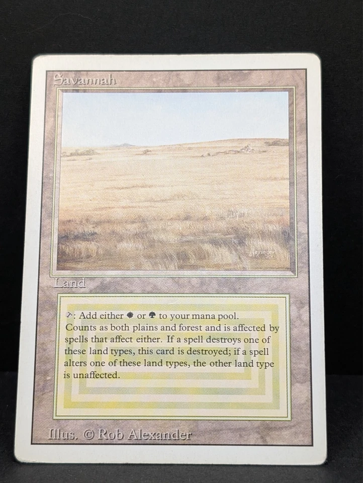 Savannah Revised MTG Magic The Gathering Dual Land Reserved List vintage EDH MP - Image 3 of 4