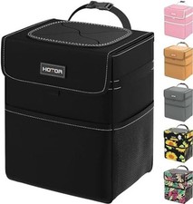 Car Trash Can - Leak-Proof Car Organizer and Storage Bag for 2 Gallons Black