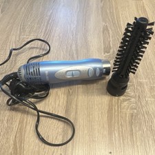 BALANCE Warmluftb&uuml;rste Haarstyler mit Rundb&uuml;rsten-Aufsatz, Blau/Silber