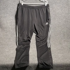 Adidas Prime Green Tapered Jogger Men’s Sz 2XL Black 3-Stripes Zip Leg