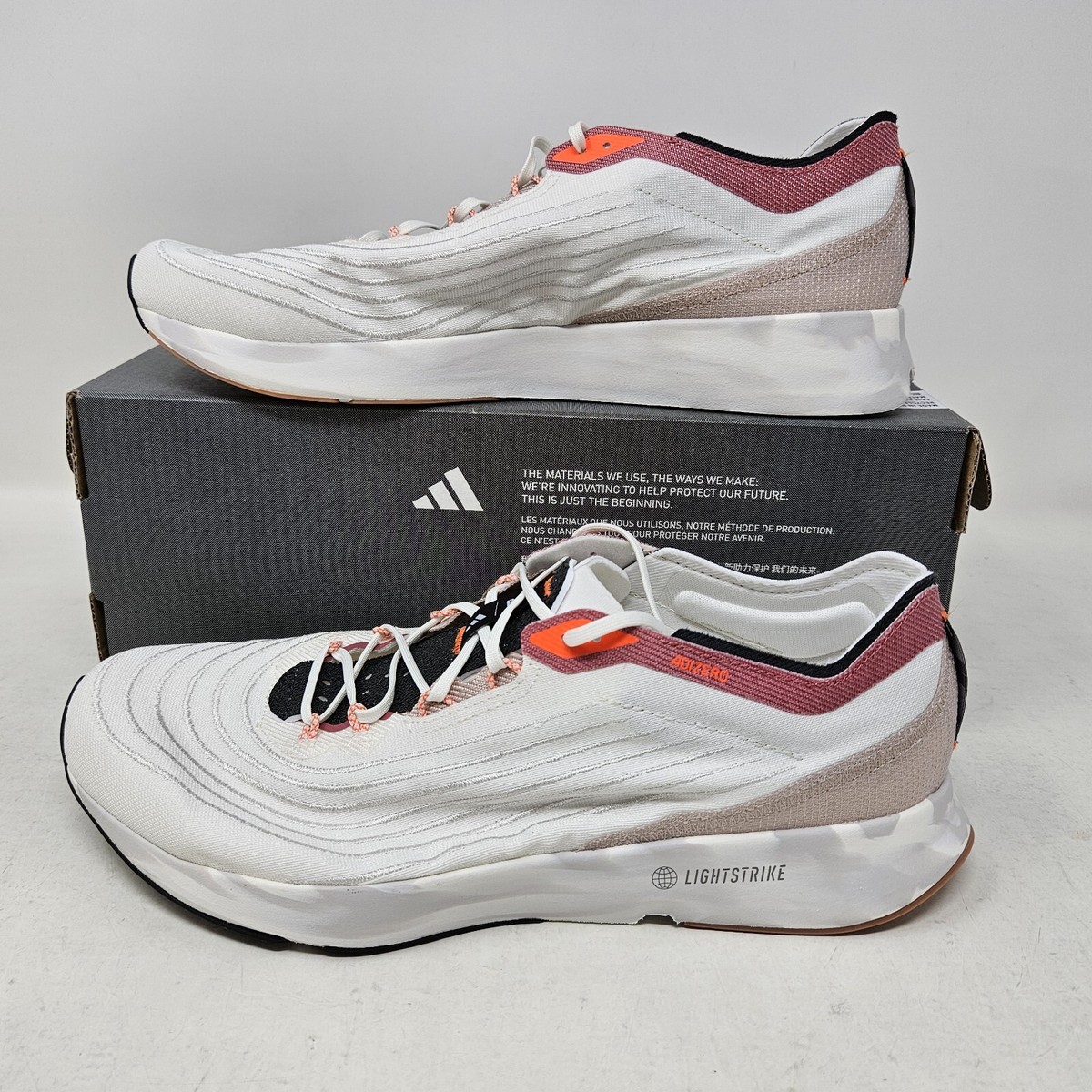 adidas ADIZERO トレーニングシューズ ホワイト/オレンジ adidas アディダス adiZERO japan BOOST 3 W(オレンジ×ホワイト