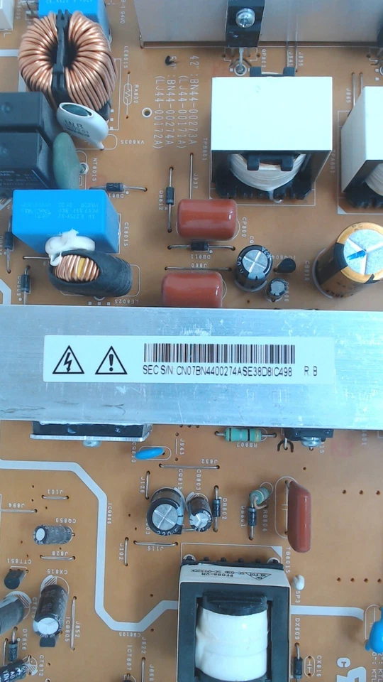 Reparación Nicks Electronics - Placa de alimentación Samsung para serie PN50B - 1 año de garantía Foto 3 de 4