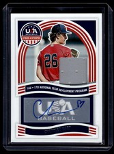 Chandler Hart 2024 Panini Stars & Stripes USA Signatures Relic Auto A Card NTSCH