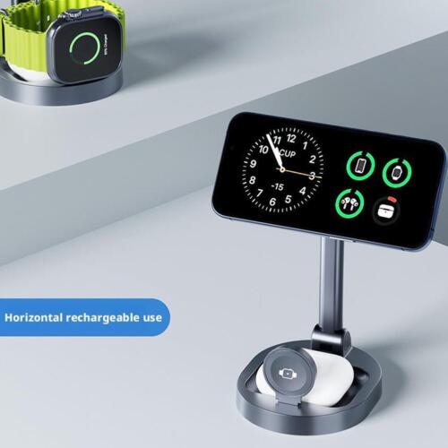 Magnetic Three in One Wireless Charger Suitable for Headphones, Watches& IPhone. - Zdjęcie 4 z 13