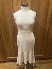 Calvin Klein light pink sleeveless fishtail midi dress size 4