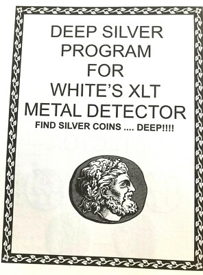 DEEP SILVER  PROGRAM FOR WHITES XLT METAL DETECTOR FIND TREASURE DEEPER