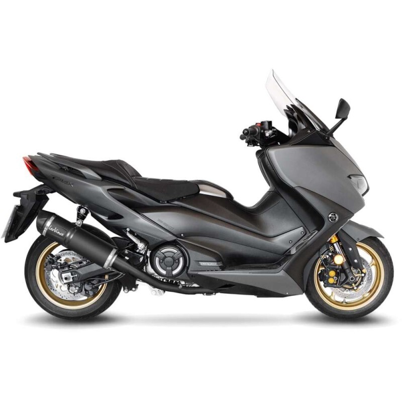 LEOVINCE TERMINALE SCARICO LV ONE EVO BLACK EDITION YAMAHA T-MAX 560 22-24 INOX-
