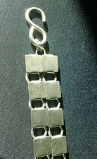 Juniors Silver Metal Double-Link Chain Belt - 1980s