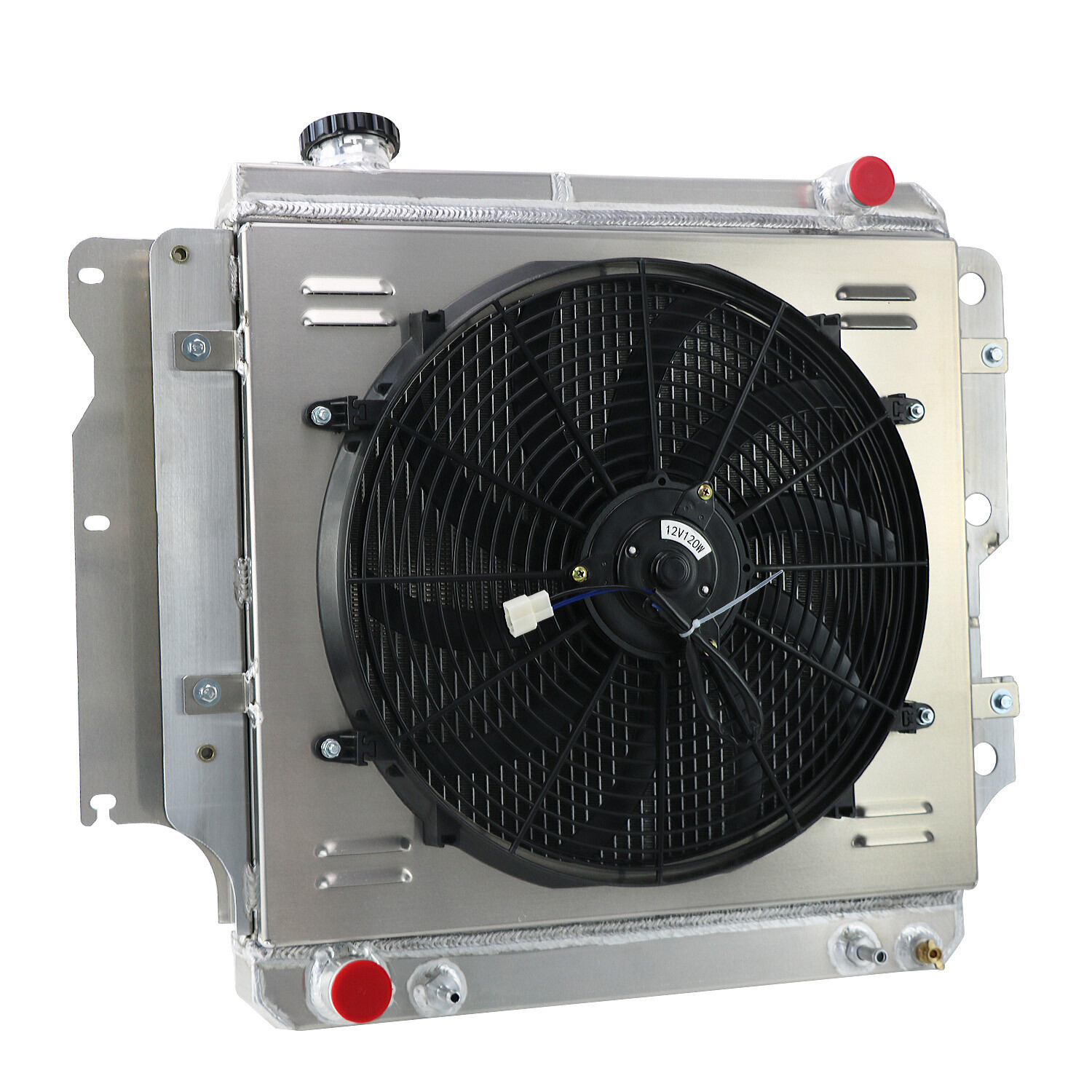 CC2101 3 Row Radiator Shroud Fan For 19872006 Jeep Wrangler YJ TJ