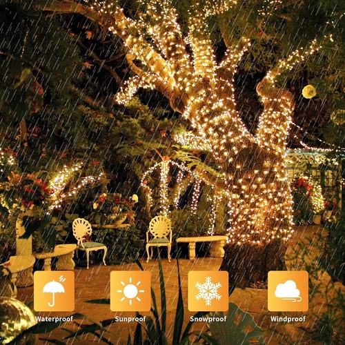100/200 LED Solar Fairy String Light Copper Wire Outdoor Waterproof Garden Decor - Picture 18 of 48