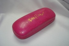Lilly Pulitzer Pink Hard Textured Clamshell Eyeglass Case Only