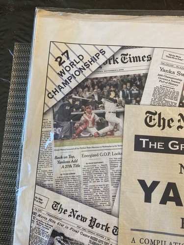 Greatest Moments in Yankees 27 World Championships 2009 New York Times Seiten - Bild 3 von 12