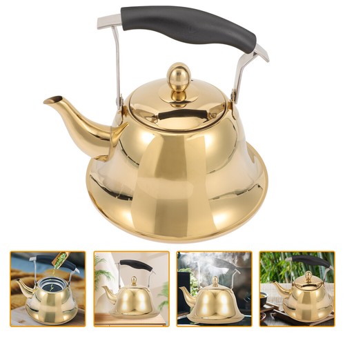Whistling Teakettle Stove Top Teapot Gooseneck Coffee Decor for Office