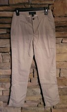 Vintage Lauren By Ralph Lauren Women's Mid Rise Twill Khaki Chinos Pants Size 2P