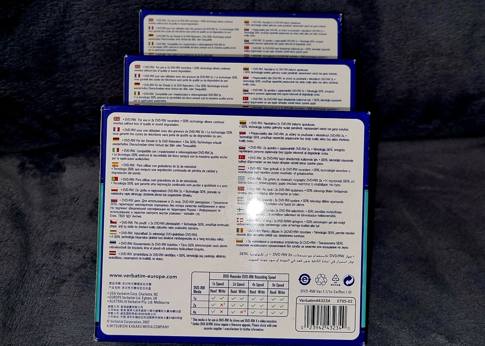14 Verbatim DVD RW Rohlinge 4 7GB 120Min 2x Wiederbeschreibbar 14-verbatim-dvd-rw-rohlinge-4-7gb-120min-2x-wiederbeschreibbar