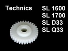 Technics SL-1600MK2 SL-1700MK2 SL-D33 SL-Q33 Turntable Tone arm Gear