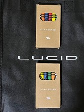 2-PACK LUCID MOTORS Coloring Crayons Bear Logo Authentic Automobile Merchandise