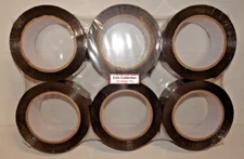 6 Rolls Professional Sealing Packing Industrial Tan Tape 2 Mil 2” x 110 Yard