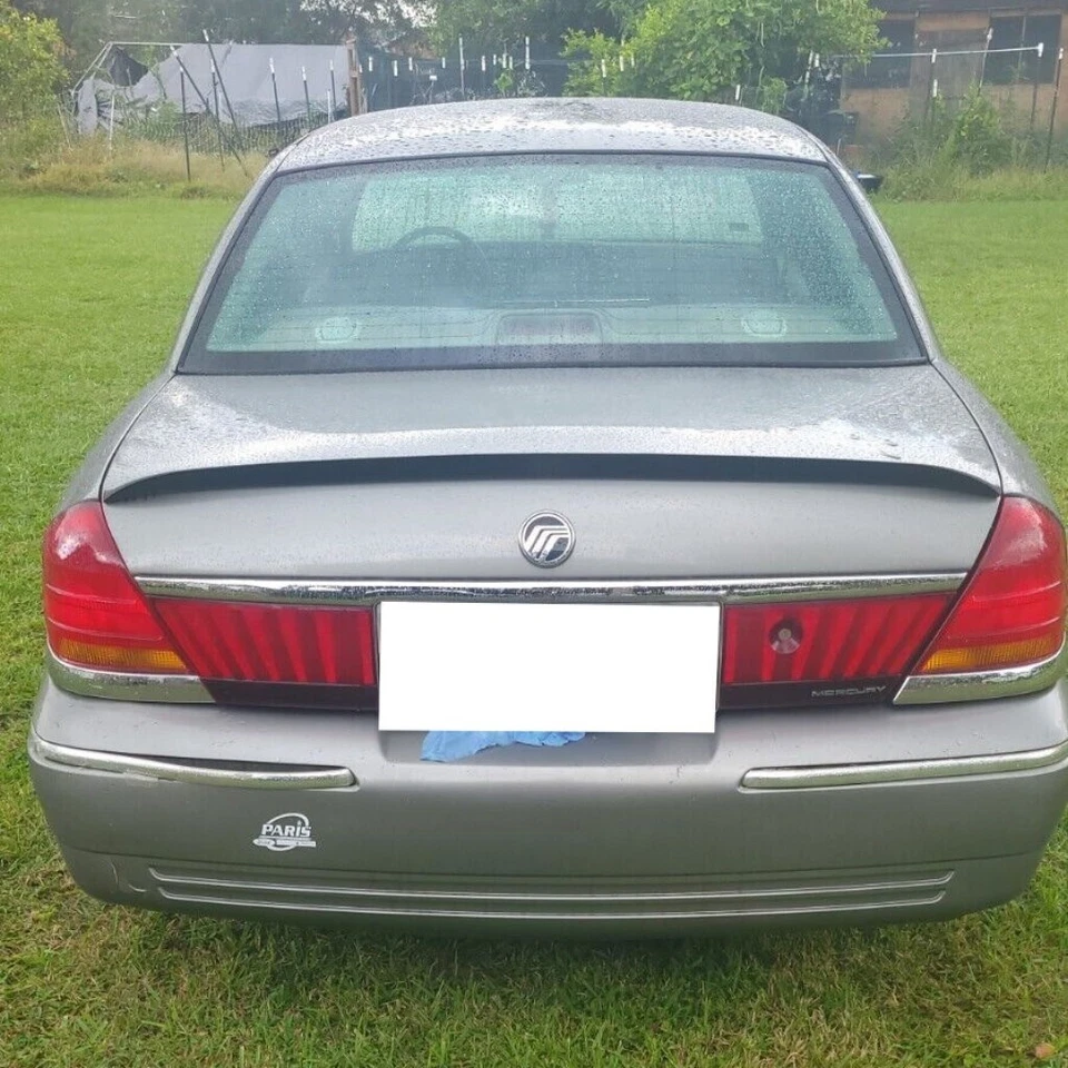 Alerón trasero plano negro 284F para sedán Mercury Grand Marquis 1998~11 Foto 2 de 4
