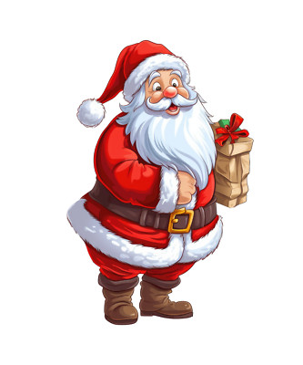 2x XXL 18x18 cm car sticker sticker Santa Claus sticker