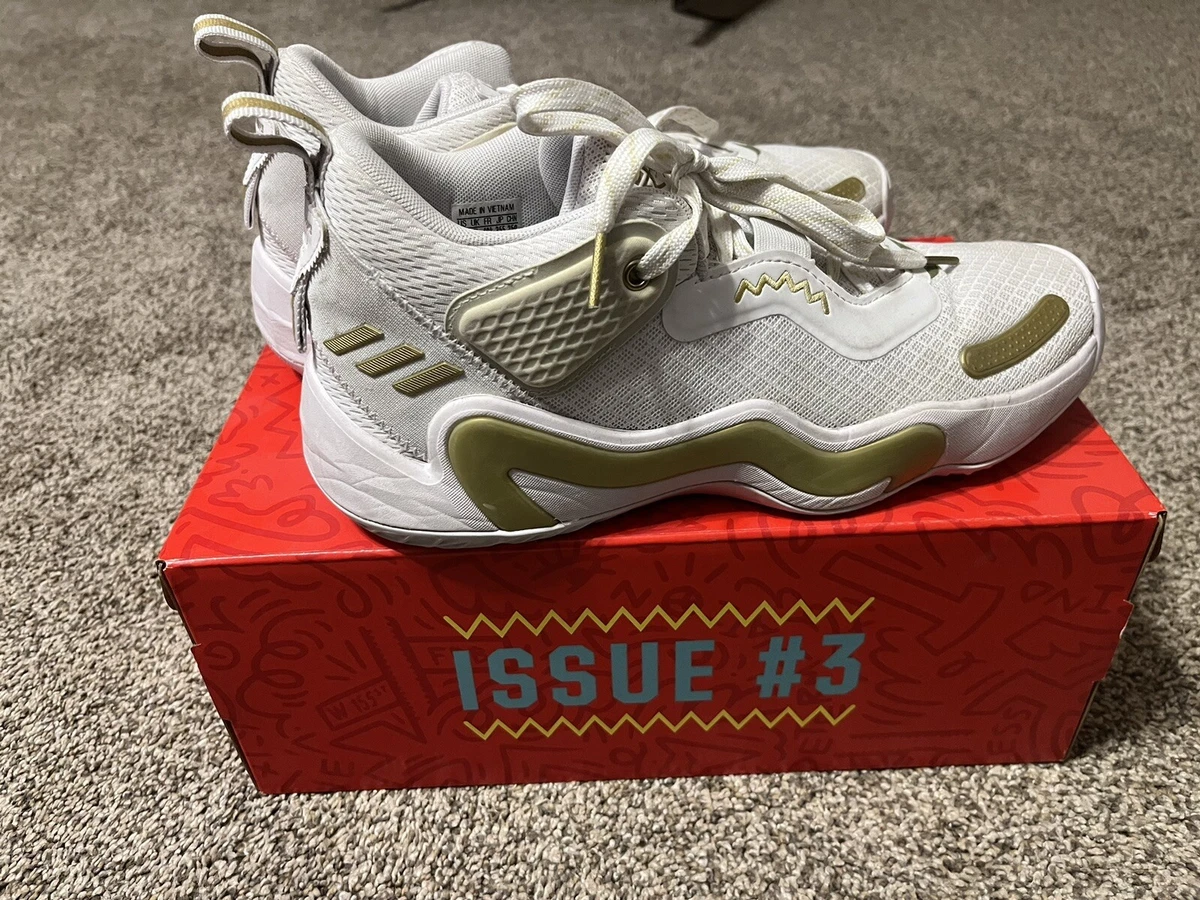 adidas D.O.N. Issue #3 White Gold Metallic | eBay