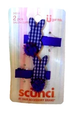 Scunci Easter Bunny Salon Clips, Purple, 2-Count #34514