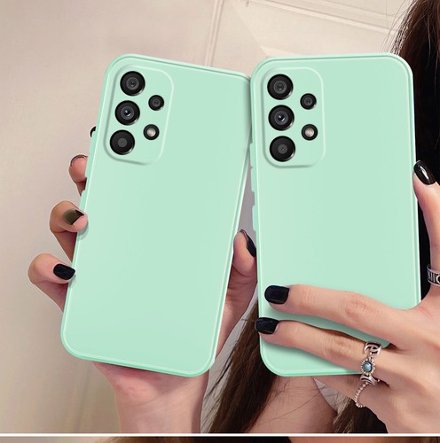 Custodia telefono silicone liquido per Samsung Galaxy S22 Note 20 A13 A53 A52S custodia gel - Foto 60 di 120