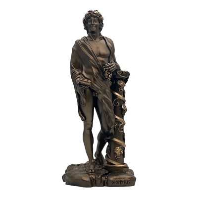 Griechisch Römischer Gott des Weines & Theaters Dionysos Bacchus Statue Skulp...