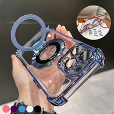 For iPhone 14 15 Pro 13 12 11 Mag Safe Magnetic Shockproof Ring Holder Case