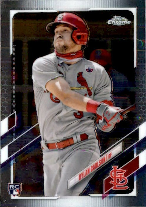 Dylan Carlson 2021 Topps Chrome Rookie Card #140