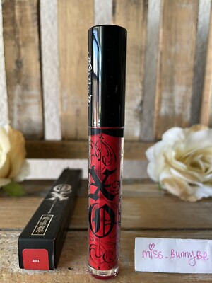 Kat Von D  Lip Gloss Tulip - High Shine Sexy Scarlet  FULL SIZE 0.091 Oz NEW