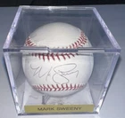 Mark Sweeney Signed Official Rawlings  Authentic Baseball KC Royals Hologram BB