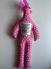 DAMMIT DOLL 12” Plush Stuffed Stress Relief Pink /white/ Stars