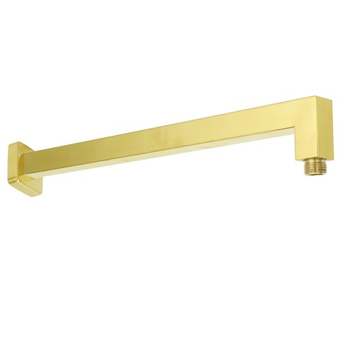 Chrome/Black Brass Shower Arm Extension Wall Gooseneck Ceiling Dropper For Head - Picture 20 of 112