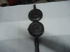 Griswold  Antique  French  Waffle  Iron,  2 Paddles   # 899  Pat"d   1880 = 1883