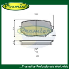 Premier Front Brake Pads Set Fits Suzuki Vitara 1988-2008 Grand Vitara 1998-2003