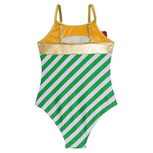 Kid Girls Christmas Dance Costumes Candy Cane Striped Leotard Bodysuit Dancewear - Picture 22 of 32