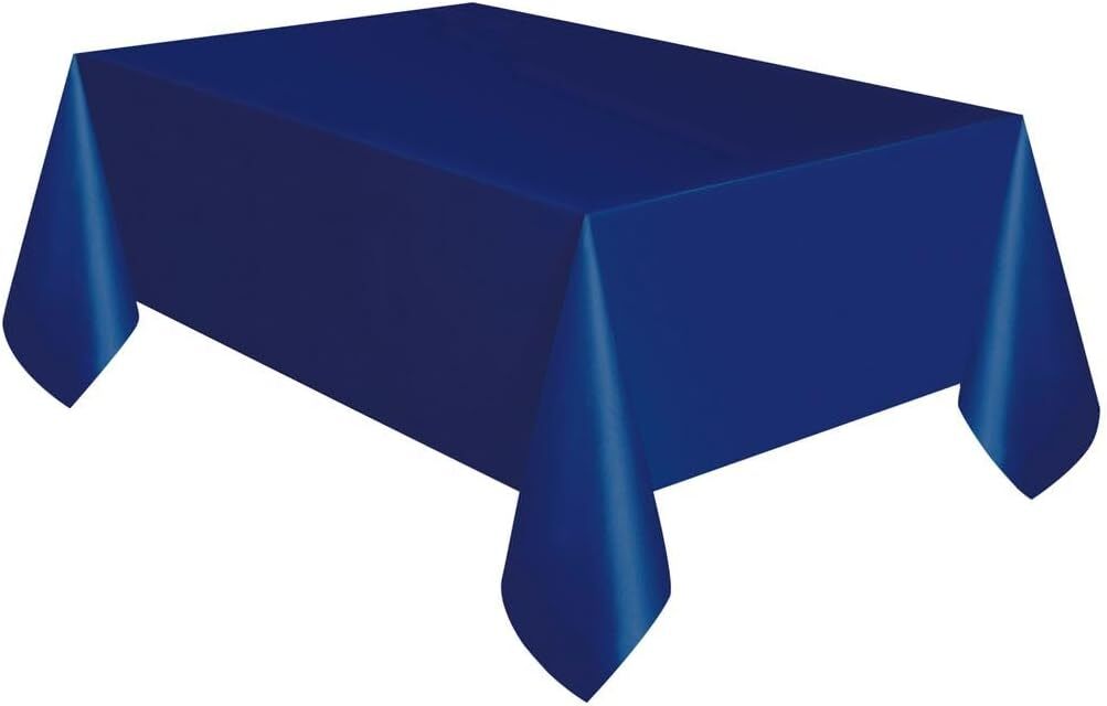 Navy Party Table Cover Party Plastic Tablecloth Retuangular Navy Blue Tablecover