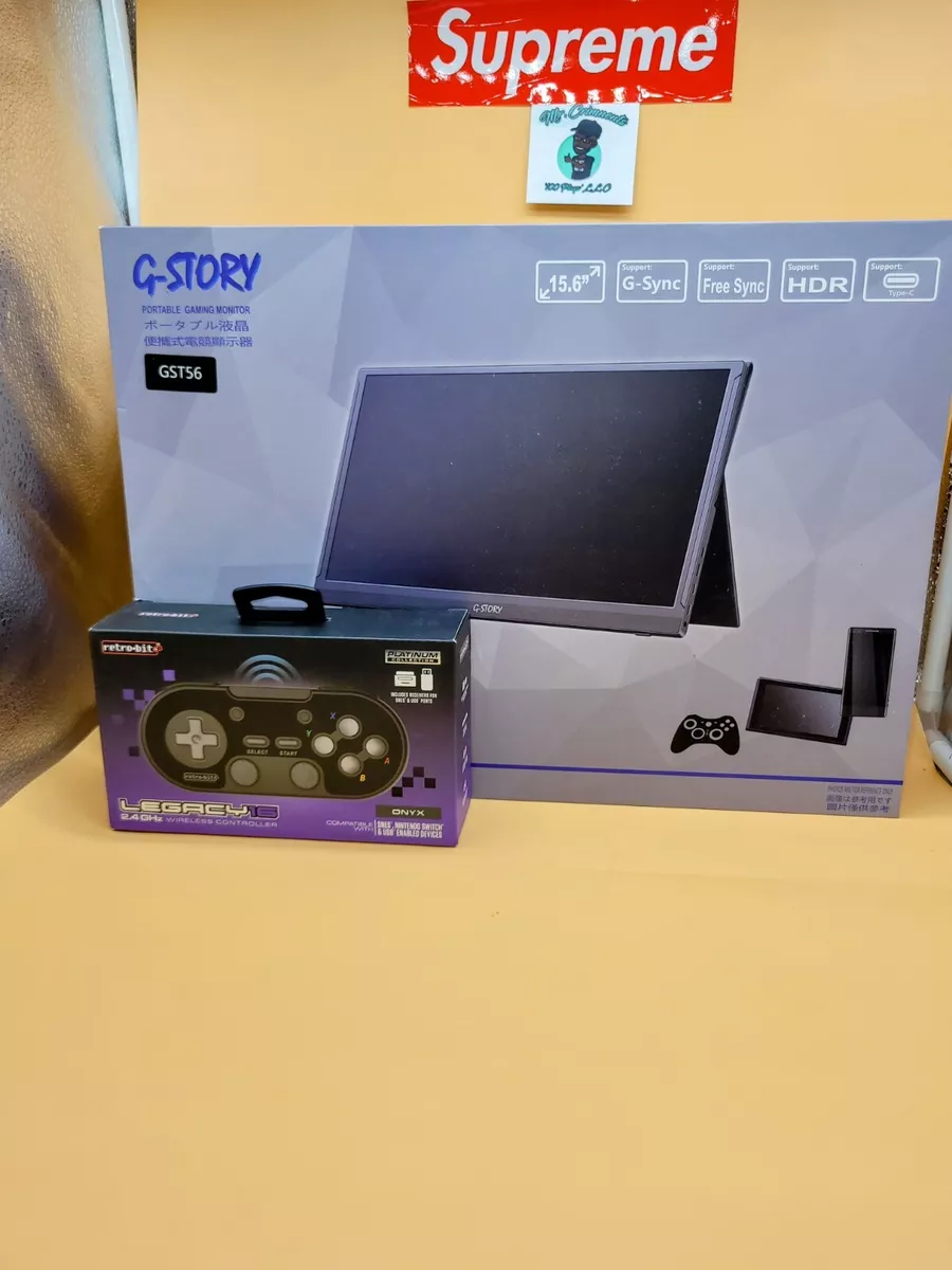 Portable Monitor G-STORY 15.6 165Hz 1080P FHD 144Hz 1ms W/Free Retro  Controller