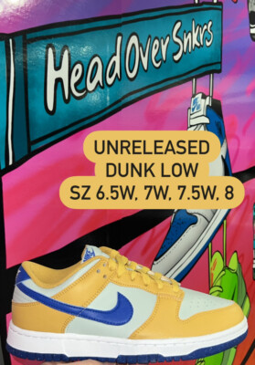 NEW W NIKE DUNK LOW NEXT NATURE WHEAT GOLD HYPER ROYAL (DN1431-700) VINTAGE
