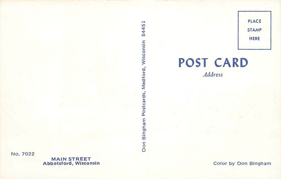 c1960 Main Street Greyhound Bus Coca Cola Sign Stores Cars Abbotsford