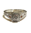 14k yellow rose gold .86ct SI2 H round engagement wedding band ring set 6.2g 10 — photo 1