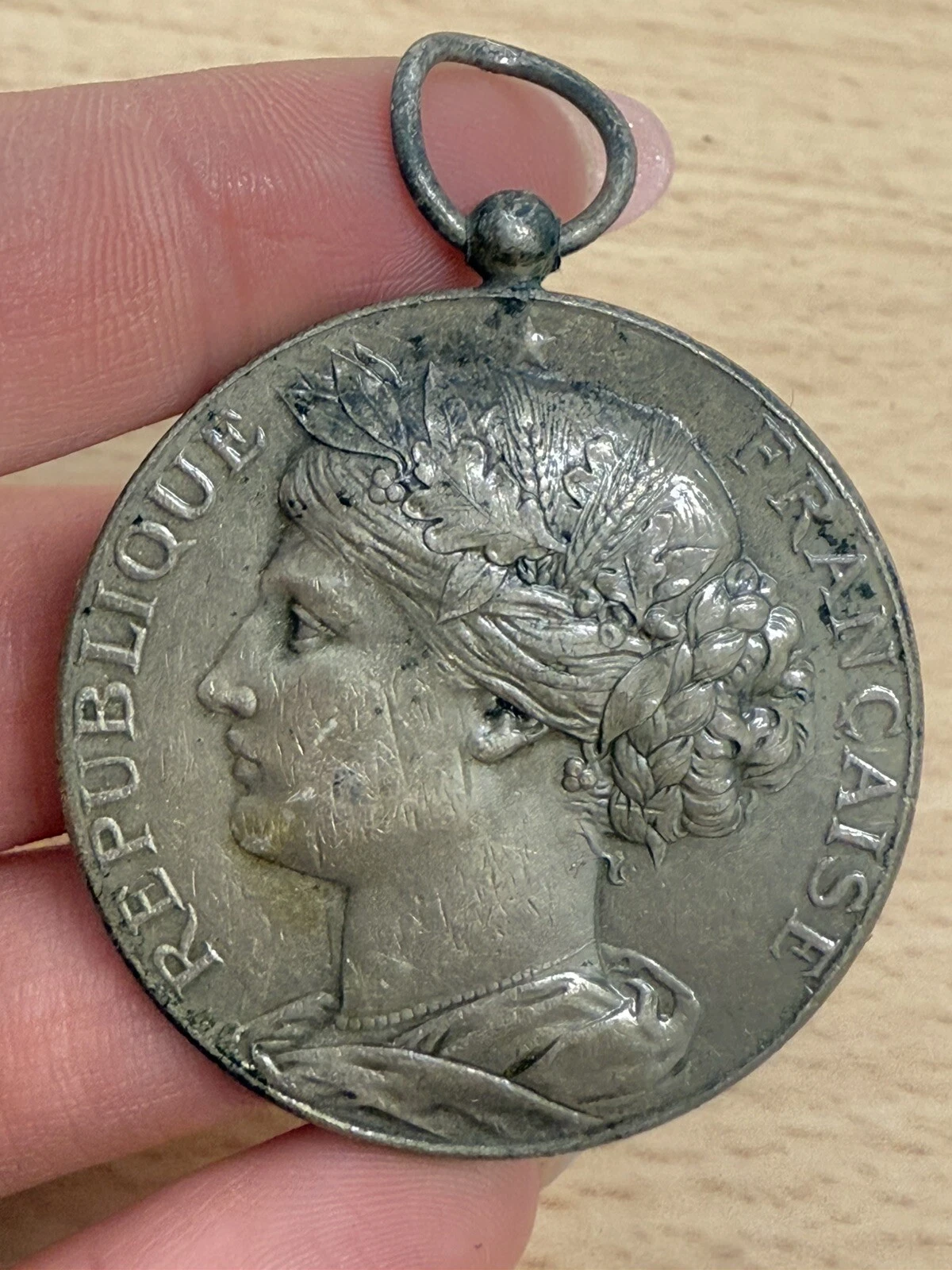 Médaille De La République Française Roanne 1910 En Bronze