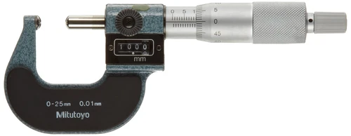 Mitutoyo 295-215 Spherical Face Micrometer  Mechanical Counter Model  Ra