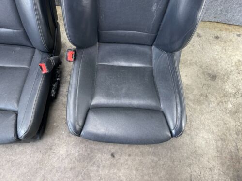 BMW F10 Exclusive Black Nappa Leather M-Sport Heated Seats Panels Set OEM 95K - Picture 3 of 24