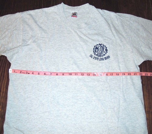 T Shirt Vintage 90s Sorority Gamma Phi Beta CSULB Long Beach Single Stitch XL - Picture 6 of 7