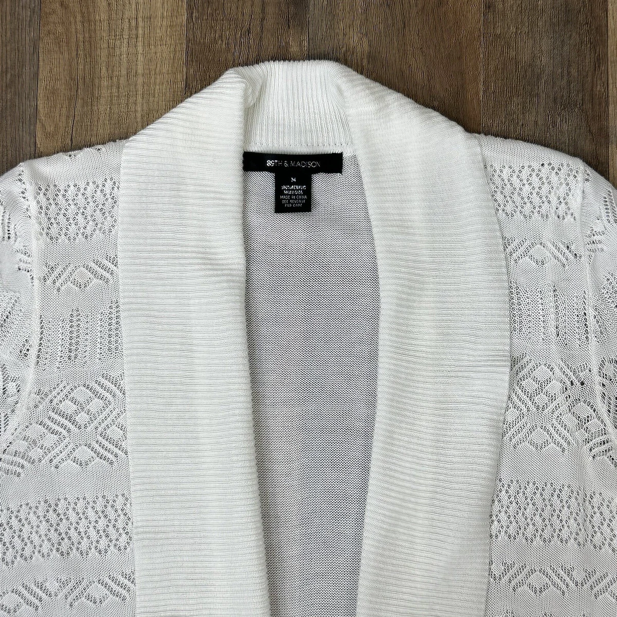 89th and madison store open front cardigan